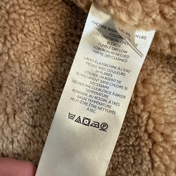 ANTHRO PILCRO Sherpa trimmed denim jacket XS - Picture 8 of 12